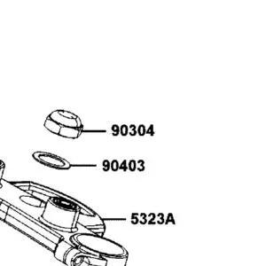 90304-AKB8-E00 NUT STRG STEM — diagram cutout