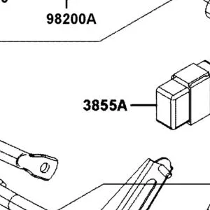 3855A-AKB8-E00 RELAY ASSY ELECTRIC ADJUSTED VISOR — diagram cutout
