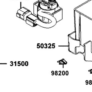 50325-AKB8-E01-N1R CASE BATTERY (Black) (Black) — diagram cutout