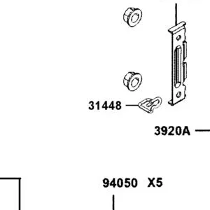 31448-AKB8-E00 CLIP SLIDING BRKT CABLE — diagram cutout