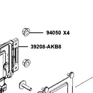 39208-AKB8-E01 HOLDER M4C ECU — diagram cutout