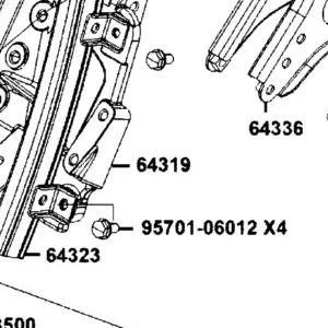 64319-AKB8-E00 BRKT FR COVER — diagram cutout