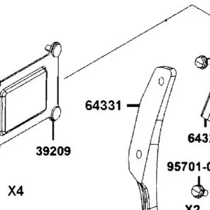 64331-AKB8-E00 BRKT CROSS — diagram cutout