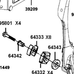 64333-AKB8-E00 DAMPING SLIDER — diagram cutout