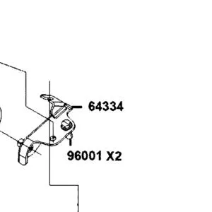 64334-AKB8-E00 STAY CABLE ASSY — diagram cutout