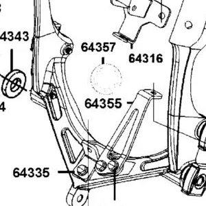 64355-AKB8-E00 ARM CABLE FIXED — diagram cutout