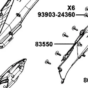 83550-AKB8-E00-N1R COVER C R SID (Black) — diagram cutout