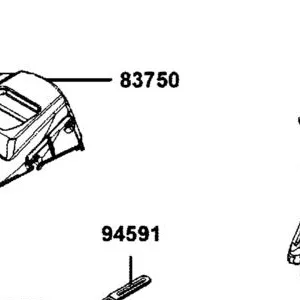 83750-AKB8-E00-N1R COVER RR CENTER (Black) — diagram cutout