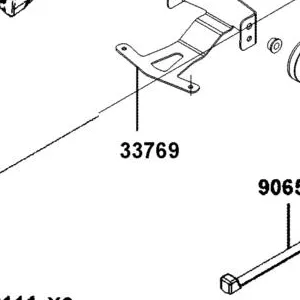 33769-AKB8-M30 STAY, REAR REFLEX REFLECTOR — diagram cutout