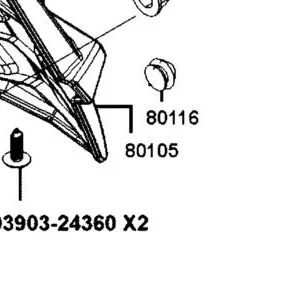 80105-AKB8-E00-N1R FENDER A REAR (Black) — diagram cutout