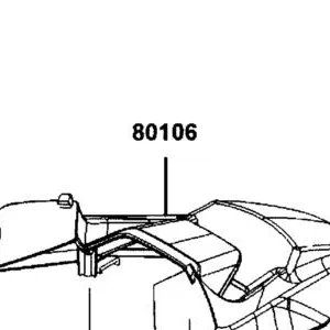 80106-AKB8-E00-N1R FENDER B REAR (Black) — diagram cutout
