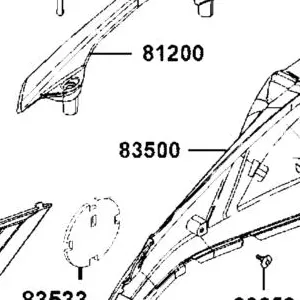 83500-LGC6-E00-J2P COVER R BODY — diagram cutout