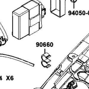 90660-LDE9-E00 CLAMP TUBE — diagram cutout