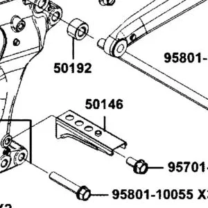 50146-AKB8-E00 RR STAY L FLOOR PANEL — diagram cutout