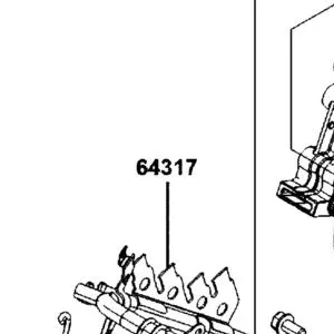 64317-AKB8-E00 UNDER PIPE FR COVER BRKT — diagram cutout