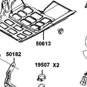 50613-AKB8-E00-N1R COVER UNDER (Black) — diagram cutout