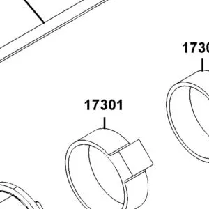 17301-LEA7-M31 RUBBER CANISTER MOUNT — diagram cutout