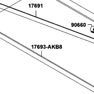 17693-AKB8-M30 TUBE ASSY — diagram cutout
