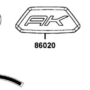 86020-AKB8-E00-T01 EMB HANDLE COVER — diagram cutout