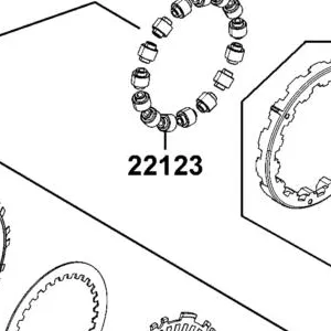 22123-LGC6-305 ROLLER WEIGHT SET (1SET:15PCS) — diagram cutout