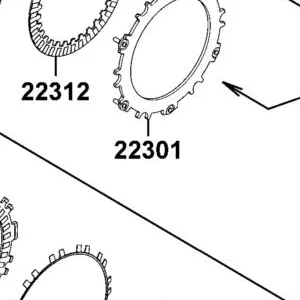 22301-LGC6-E00 PLATE， THRUST WEIGHT — diagram cutout