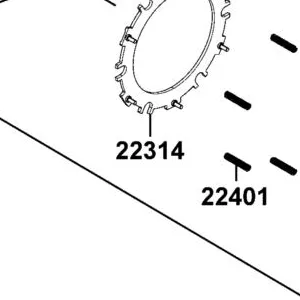 22314-LGC6-E00 PLATE， SPRING STOPPER — diagram cutout