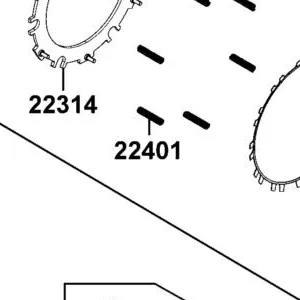 22401-LGC6-305 SPRING SET CLUTCH (1SET:6PCS) — diagram cutout