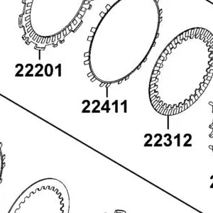 22411-LGC6-305 SPRING A SET CLUTCH (1SET:7PCS) — diagram cutout