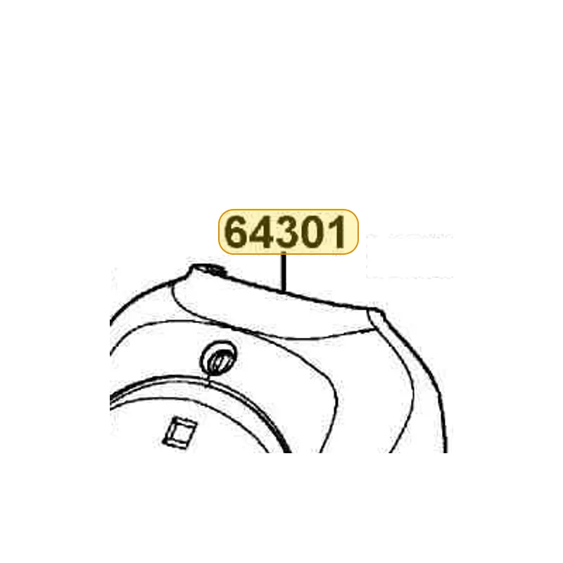 64301-KFA6-900-DA4 COVER FRONT — diagram cutout