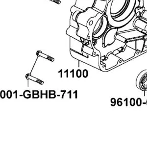 11100-LDE9-E00 CRANK CASE COMP RIGHT — diagram cutout