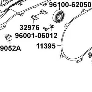 11395-LBA7-900 GASKET L COVER @A — diagram cutout