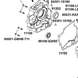 90001-GBHB-711 BOLT FLANGE SHF 6X40 — diagram cutout