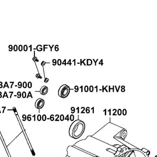 90441-KDY4-901 PLATE BRG HOLD — diagram cutout