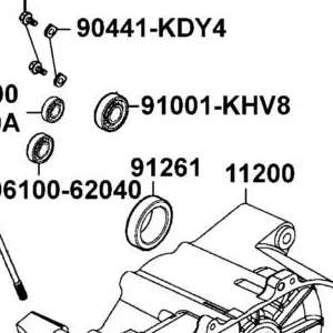 91261-4E15-004 OIL SEAL 25*40*8 — diagram cutout