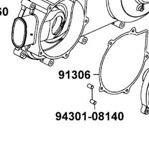 91306-LBA7-900 GASKET???STARTING COVER — diagram cutout