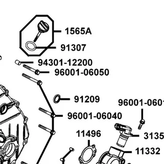 96001-06050-06 BOLT FLANGE SH 6*50 — diagram cutout