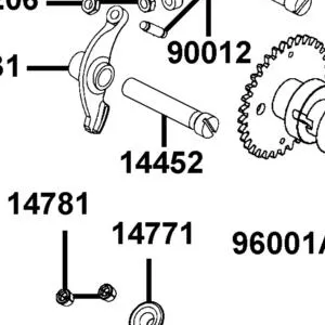 14452-LDB2-E00 SHAFT EX ROCKER — diagram cutout
