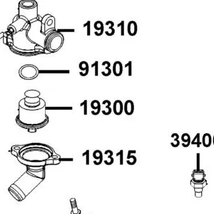 19300-KAE1-004 THERMOSTAT ASSY — diagram cutout