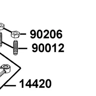 90012-333-0010 SCREW TAPPET ADJUSTING — diagram cutout