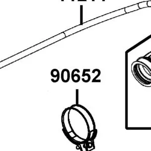 90652-GFY6-901(wrong) BAND 49 AIR/C CONNECTING TUBE — diagram cutout