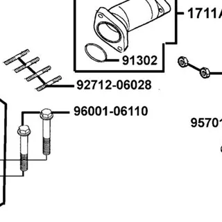 96001-06110-06 BOLT FLANGE SH 6*110 — diagram cutout