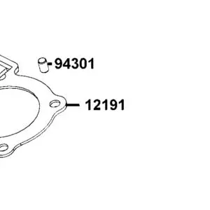 12191-KHE7-900 GASKET CYLINDER — diagram cutout