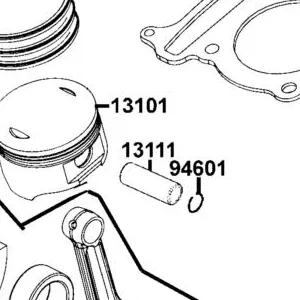 13111-LDB2-E00 PIN PISTON — diagram cutout