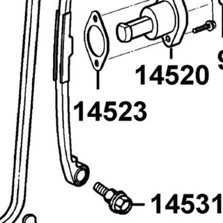 14523-KED9-920 GASKET TENSIONER LIFTER @A — diagram cutout