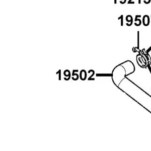 19502-LBA7-900 HOSE B WATER — diagram cutout