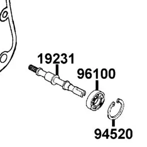 96100-60000-00 BEARING BALL RADIAL 6000 — diagram cutout
