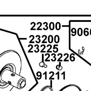 22300-LBA7-900 PLATE ASSY DRIVE — diagram cutout