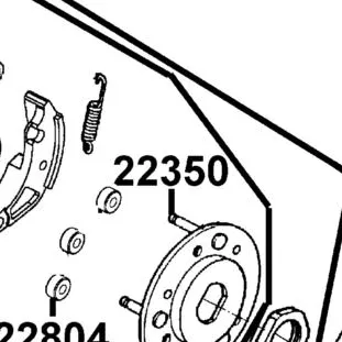 22350-KHE7-900 PLATE COMP DRIVE — diagram cutout