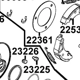 22361-LEA7-E00 PLATE CLUTCH SIDE — diagram cutout