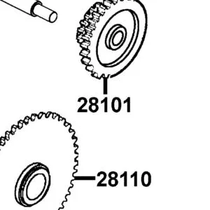 28101-KHE7-900 GEAR STARTER REDUCTION — diagram cutout